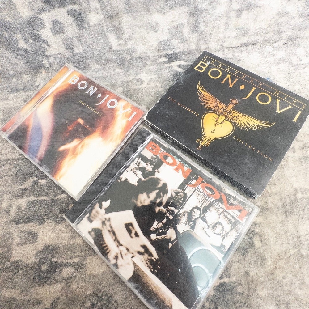 Bon Jovi CD Lot 3 Albums Ultimate Collection 2-CD Cross Road 7800 Fahrenheit